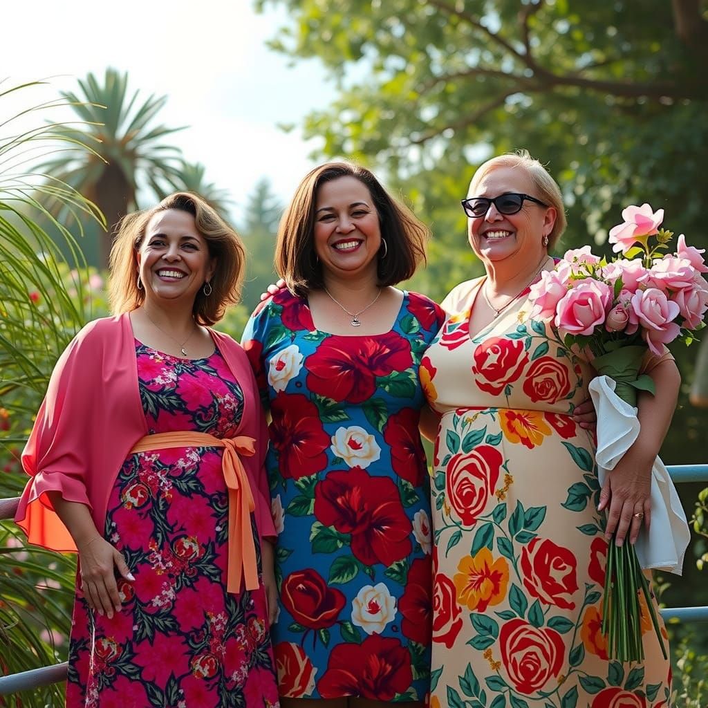 Women Celebrating Freedom from Uterine Cancer in a Vibrant G...