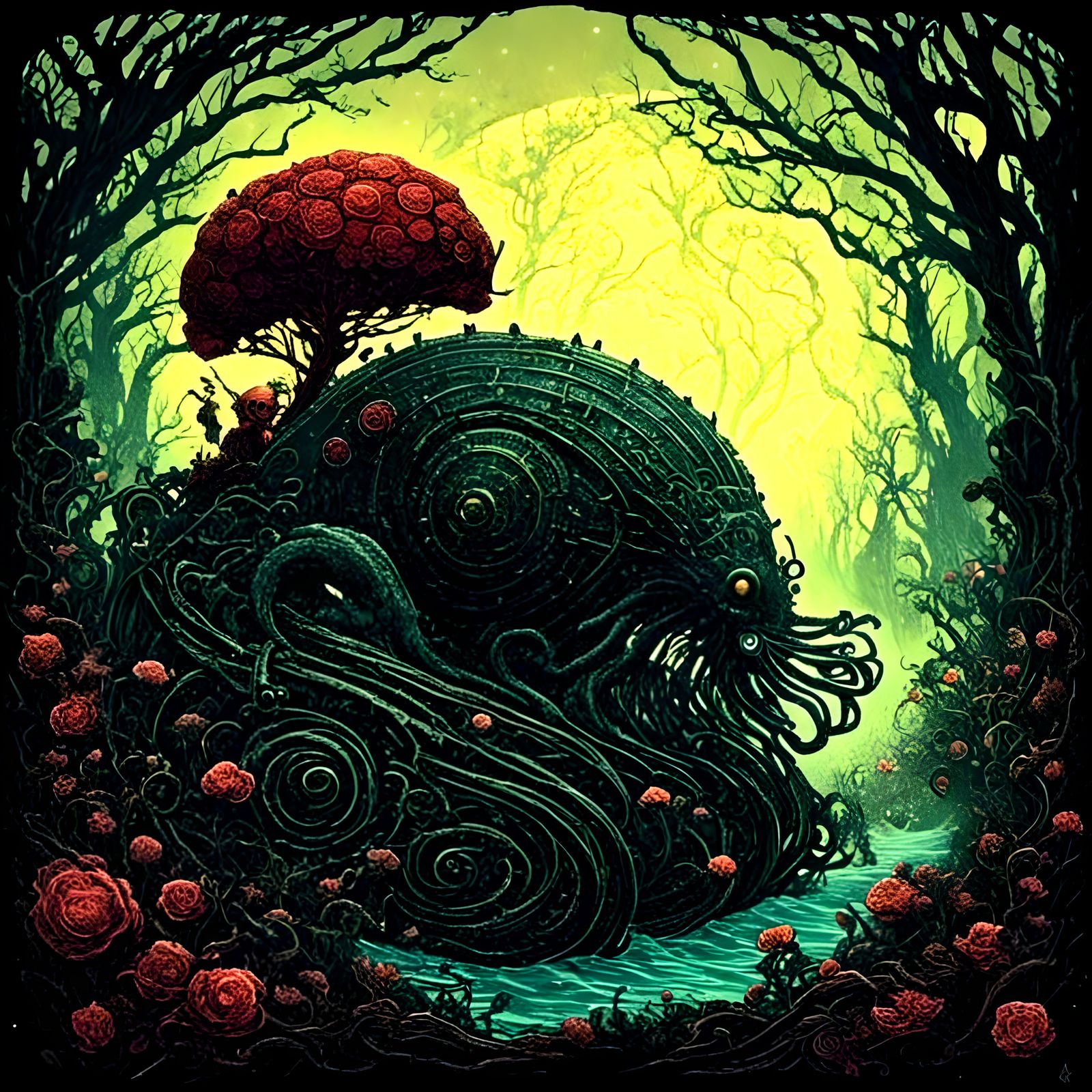 swamp thing <lora:Nightmare Engine:1.0> <lora:Cicada Song:1....