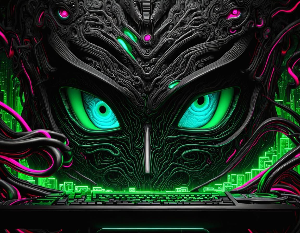 Cyborg Schoolgirl Transformation in Anime Style