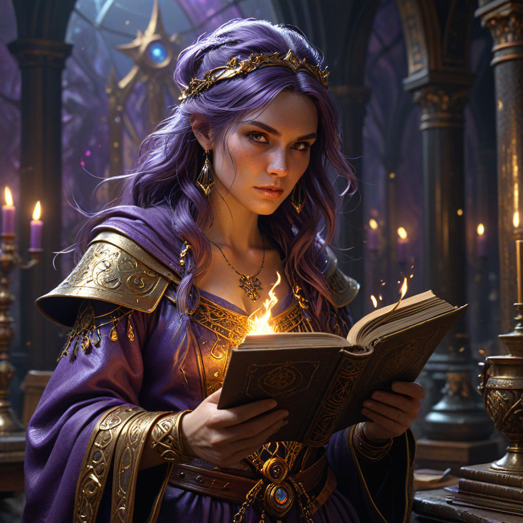 Sorceress Queen Unleashes Divine Destruction in Dark Fantasy...