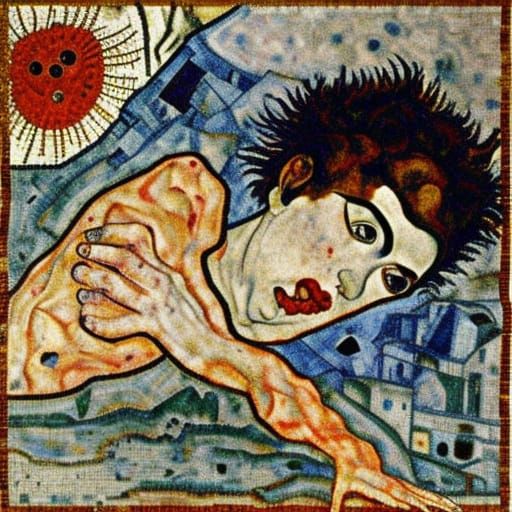 Melancholic Devil and Sea Urchin Mosaic