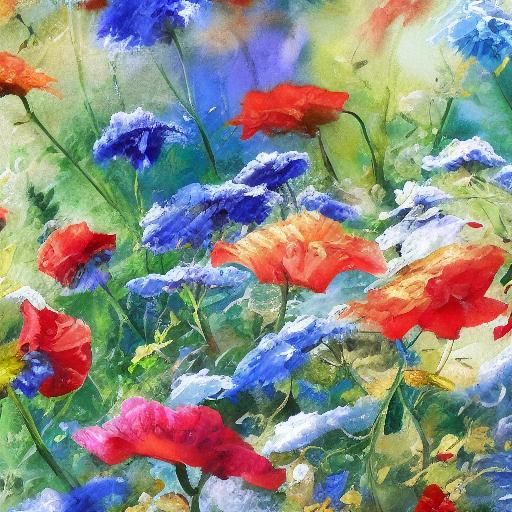 Gouache Style Love Declaration, Impressionist Masterpiece