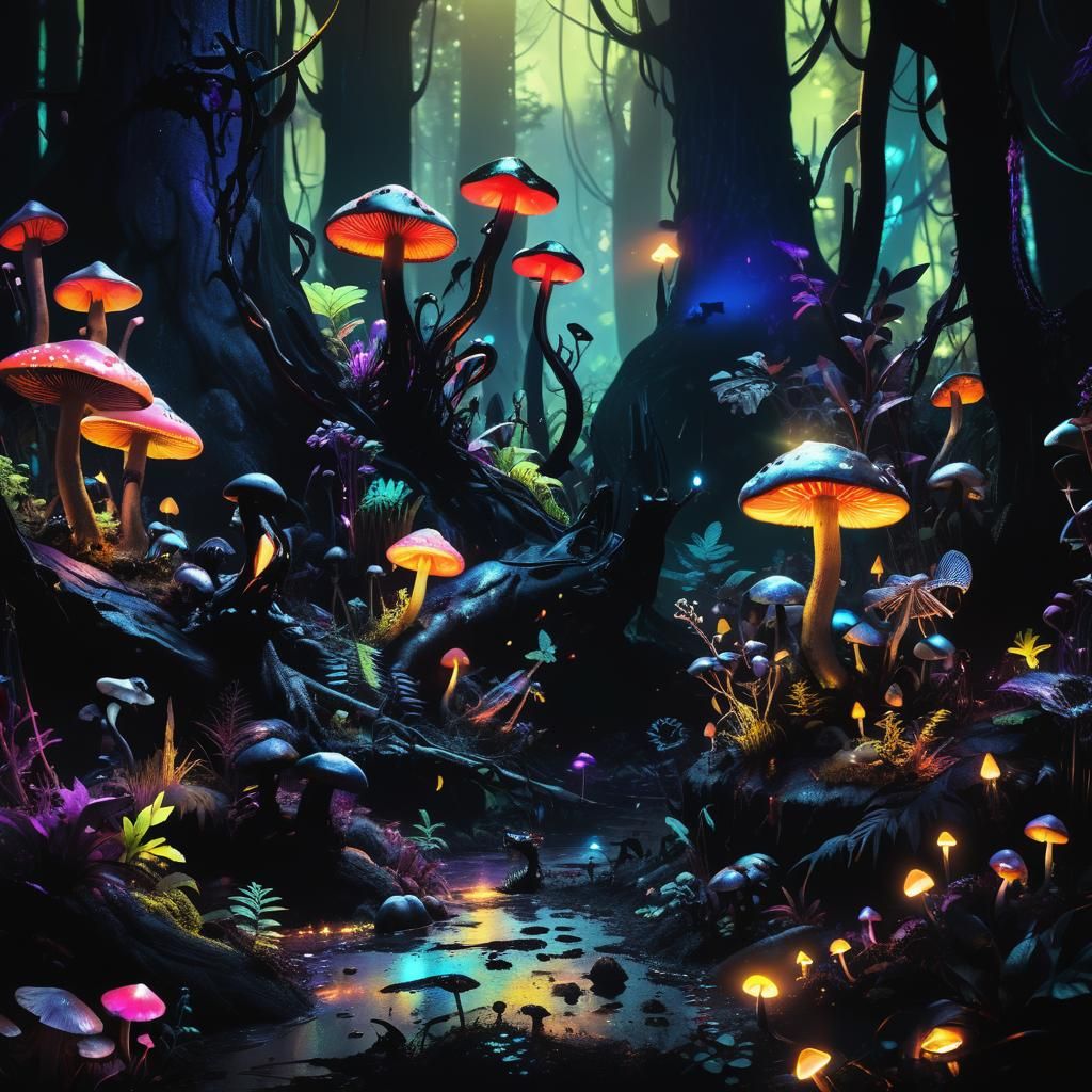 Mystical Black Forest in Pixar-Style 3D