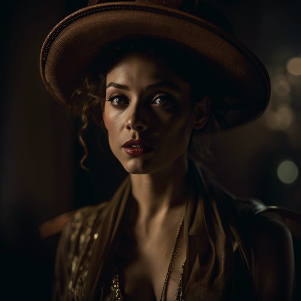 Elegant Fantasycore Dancer Portrait in Classical Style