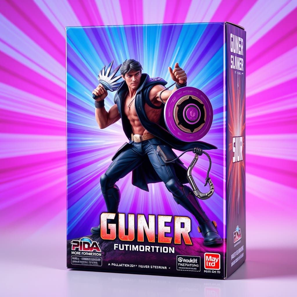 Powerful Collectible Action Figure Box in Vibrant, Cinematic...