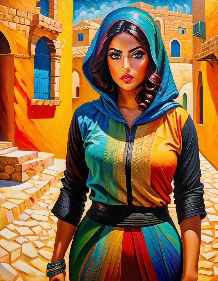 Palestinian woman (Mysterious XL v4)