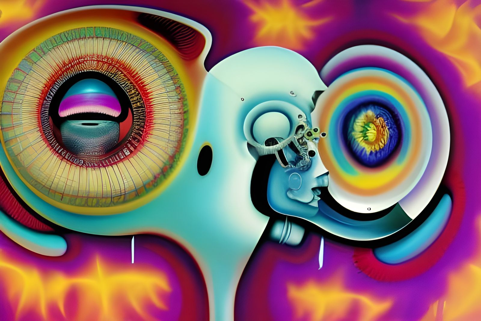 Deconstruction of a Cybernetic Brain: Psychedelic Digital Ar...