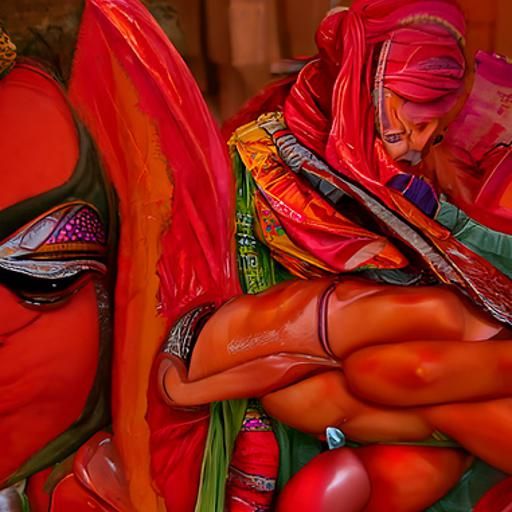Detailed Indian Painting in Diverse 3D Styles