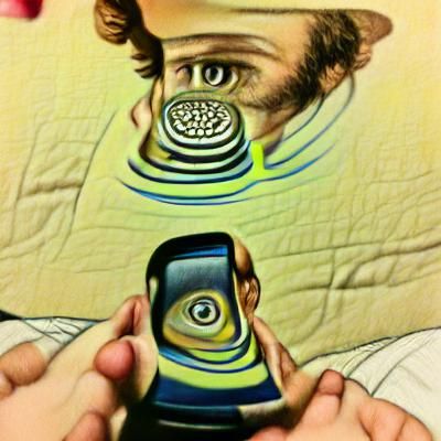 Man Hypnotized by Phone
