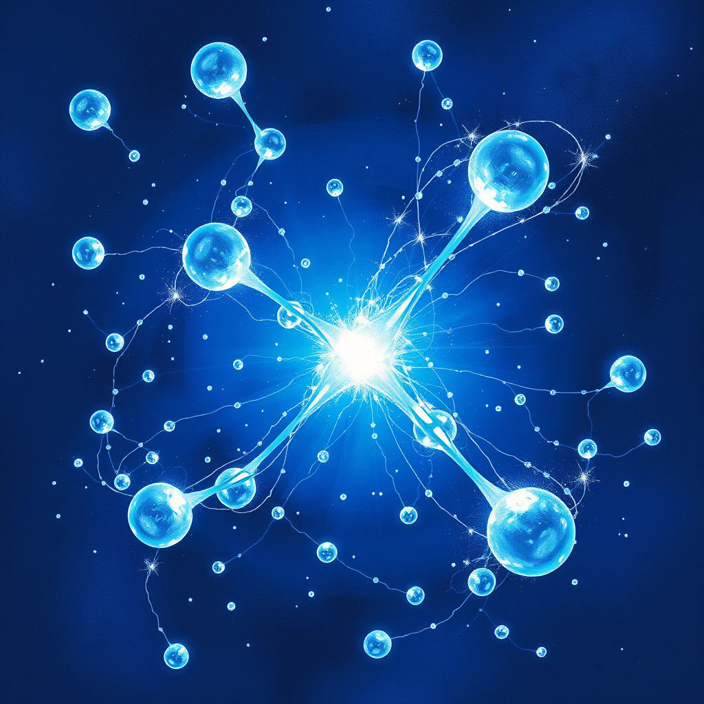 Polar Covalent Bond in Sci-Fi Style