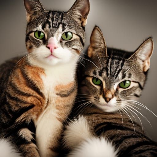 Hyperrealistic Cat Mafia Portrait in HDR