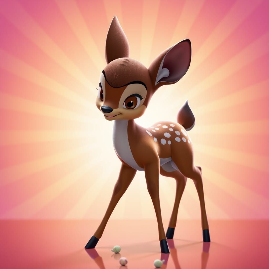 Bambi Reimagined: 3D Digital Art