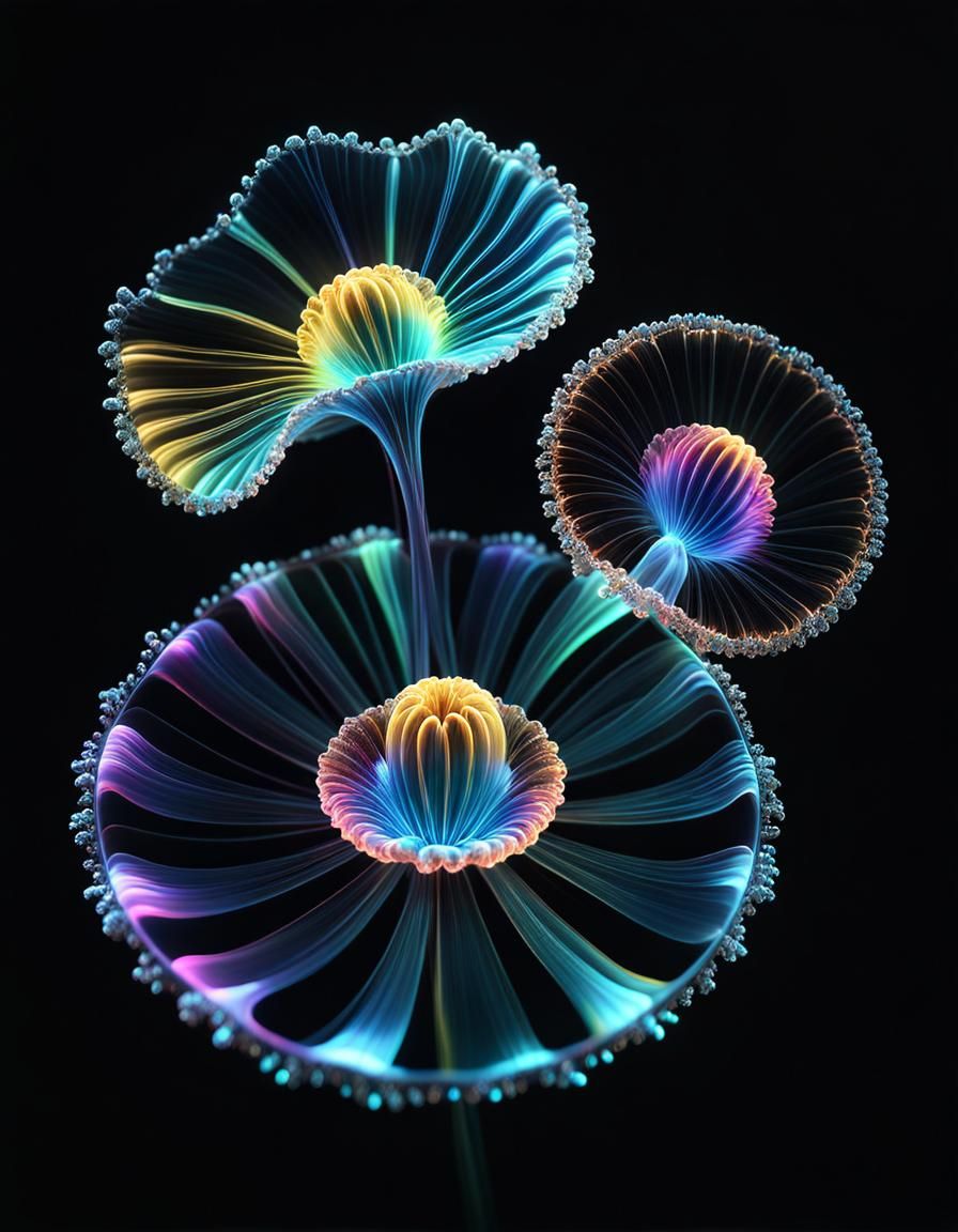 Bioluminescent Amoebas in High Quality CGI