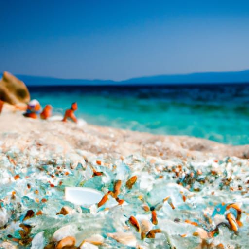 Quartz Crystal Beach and Turquoise Stone Sea