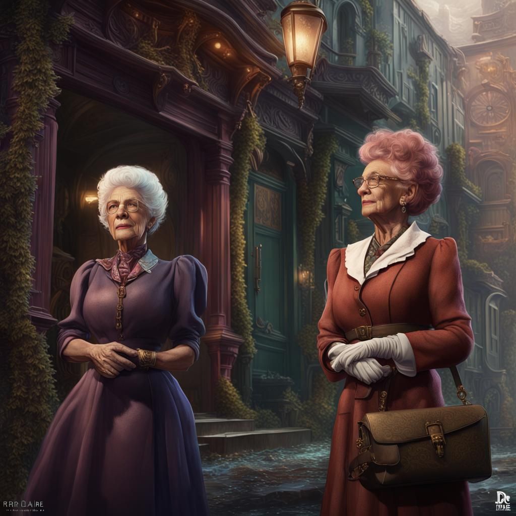 Dr Evadne Hinge and Dame Hilda Bracket. Perri St. Claire. St...