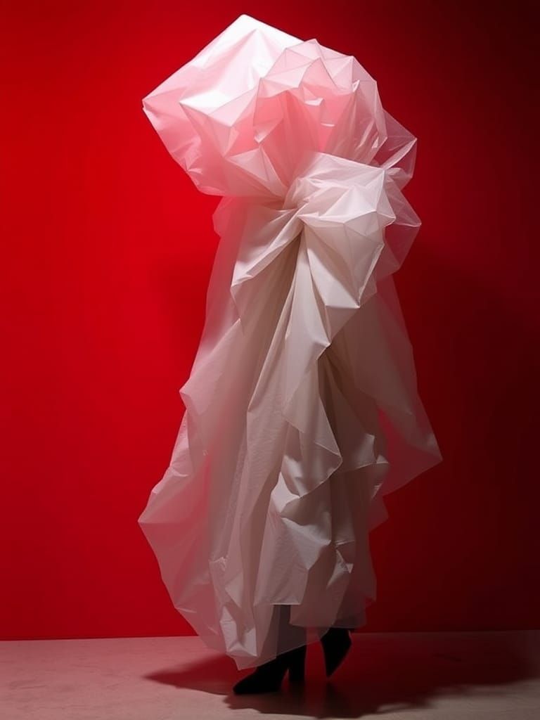 Abstract Fashion Design in Avant-Garde Style