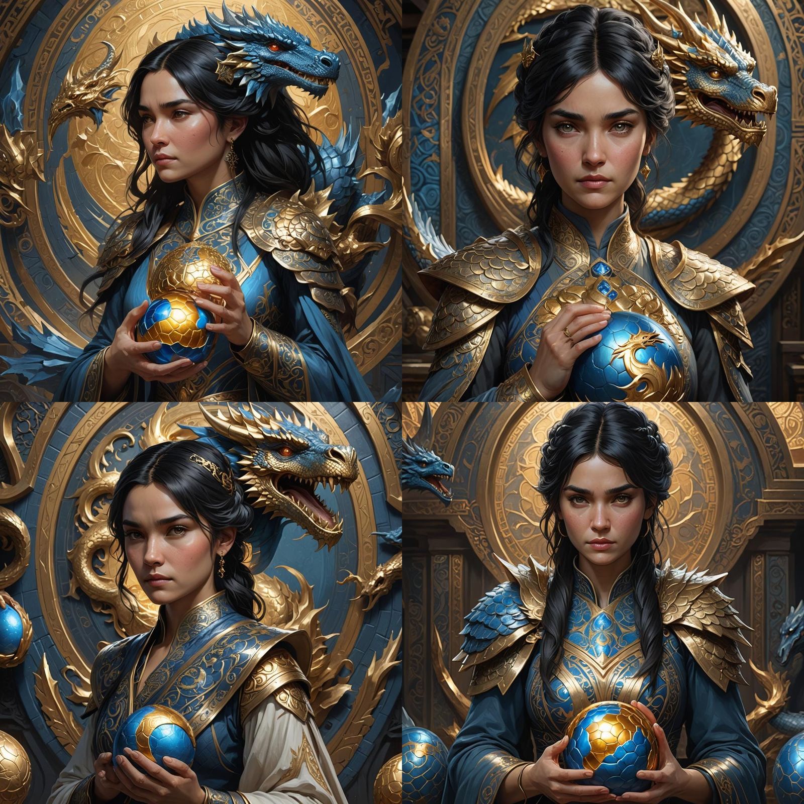 Martell Woman with Dragon Egg, Detailed Portrait