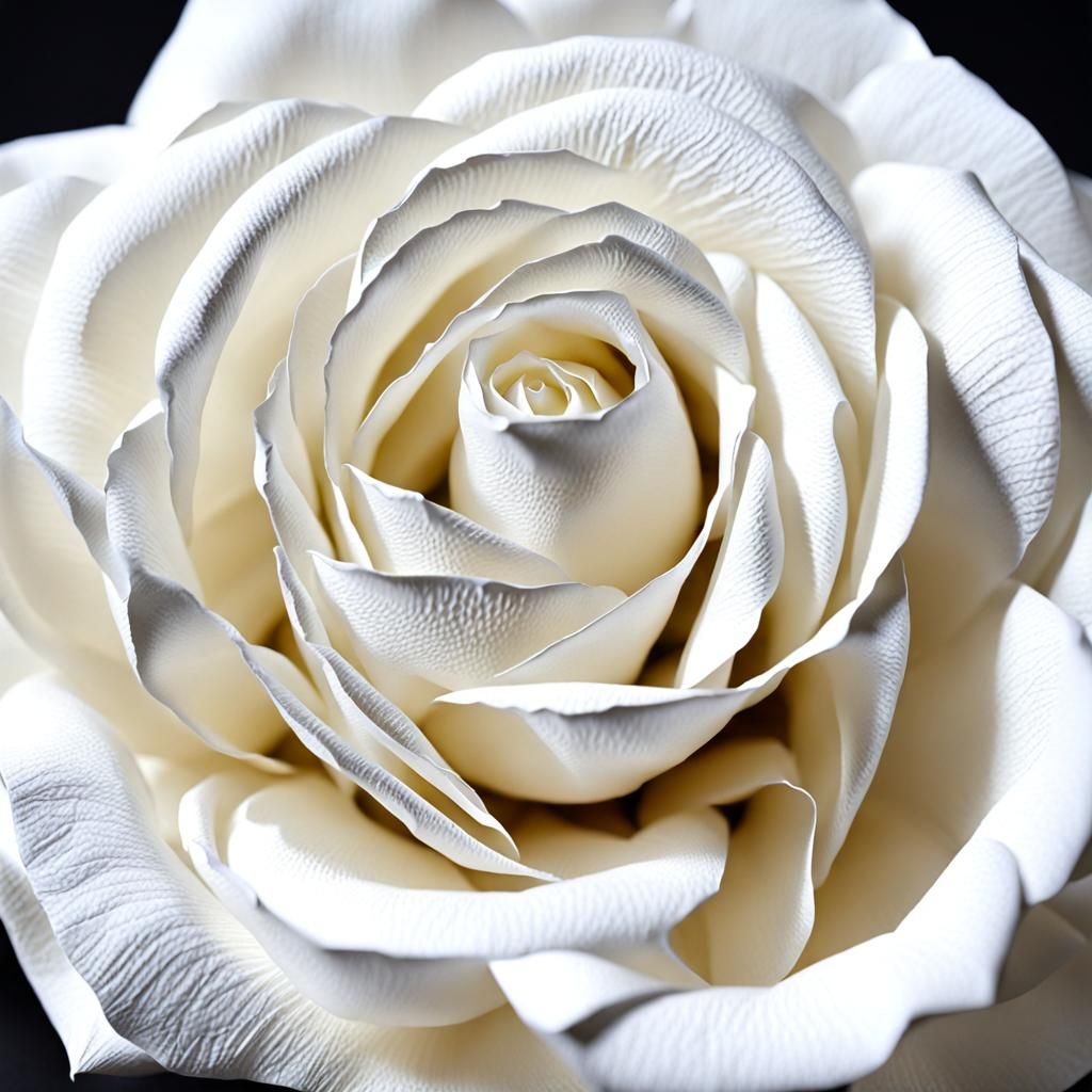 Elegant White Paper Rose