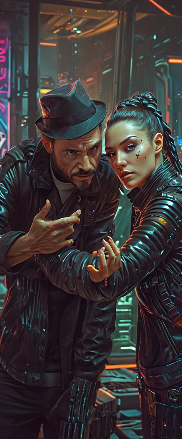 Futuristic Portrait in Surrealist Art Style