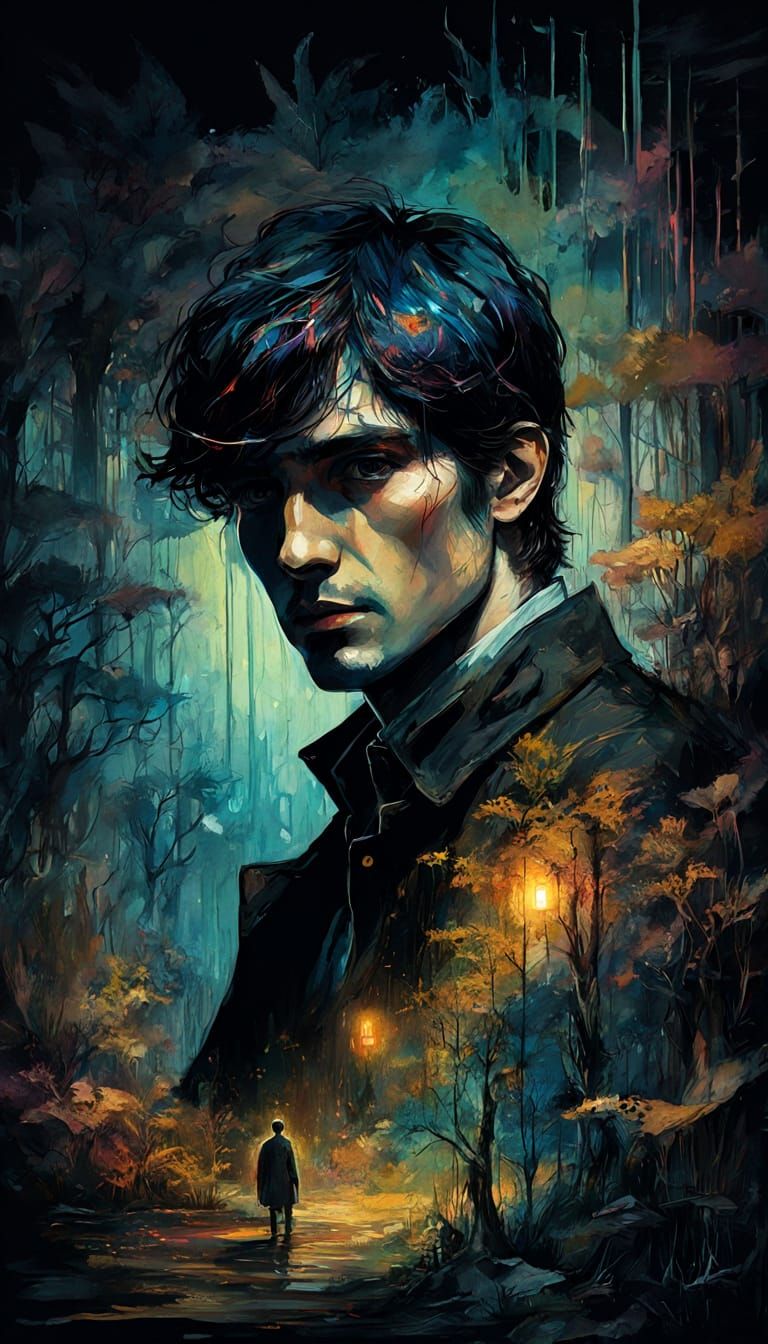 Dark Fantasy Dylan Dog Poster in Whimsical Hyperrealism