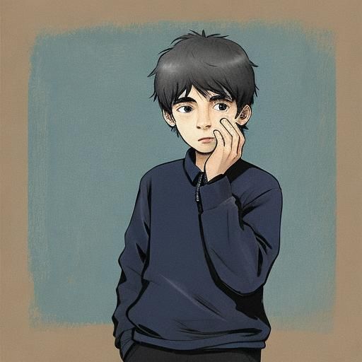 AI Image of an Autistic Boy