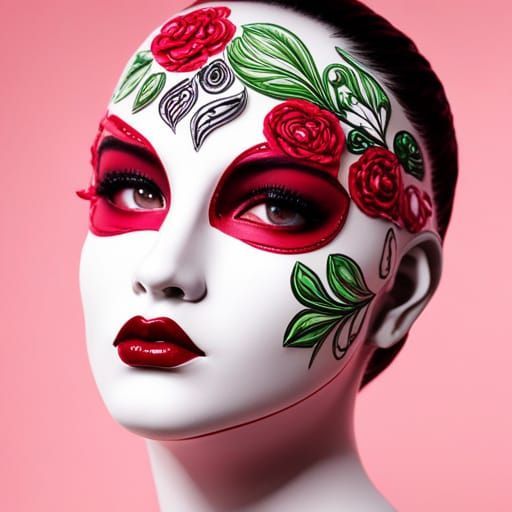 Colorful Day of the Dead Skull Mask