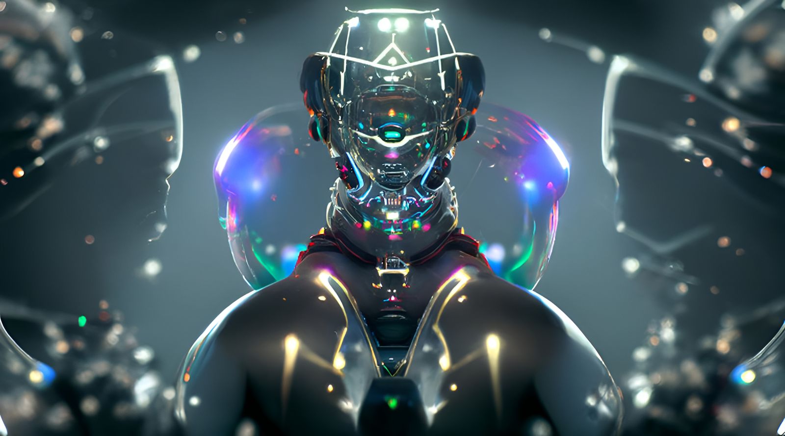 Immortal AI Exploring the Universe in Cyberpunk Style