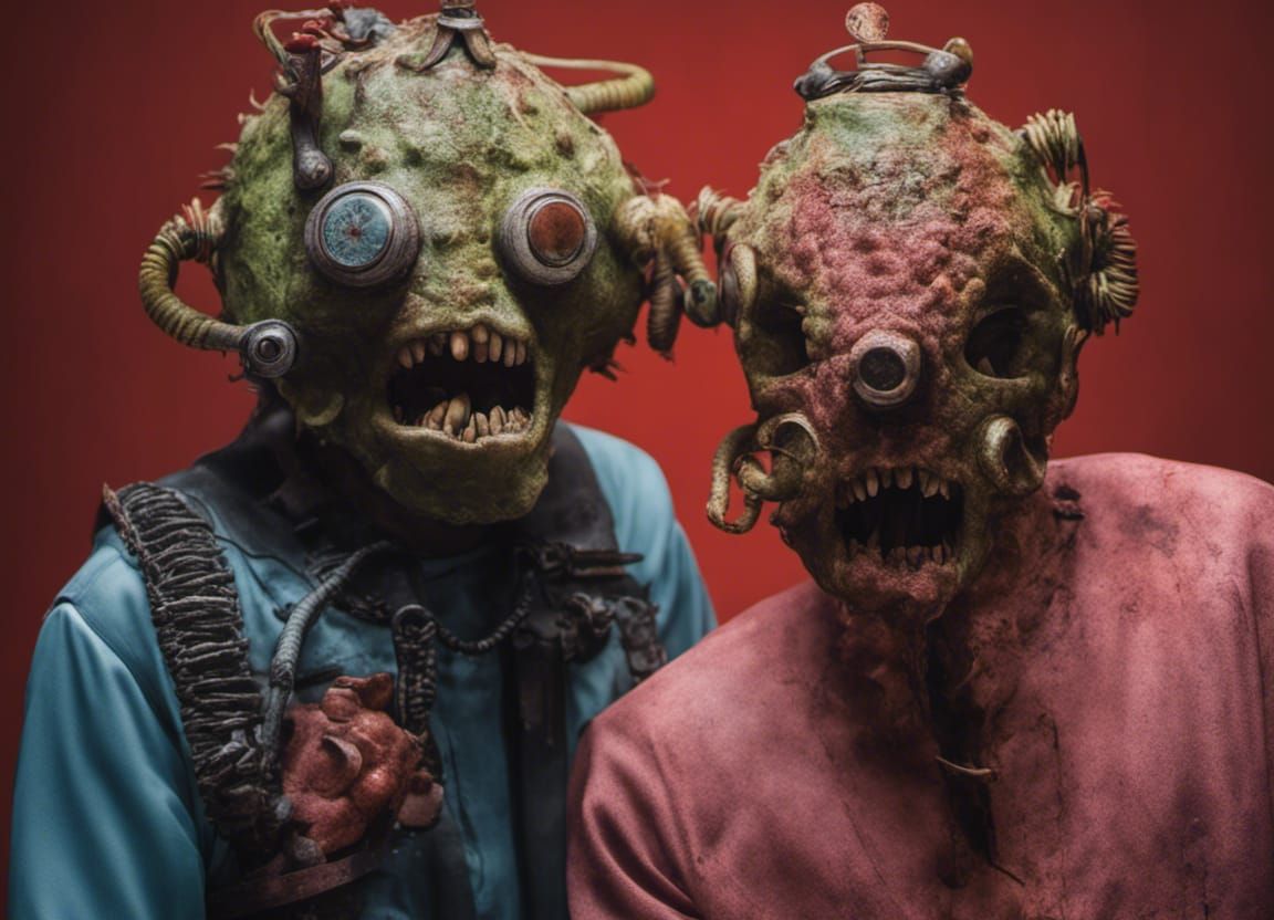 Demonic Cyborgs and Robots in Sinister Portrait