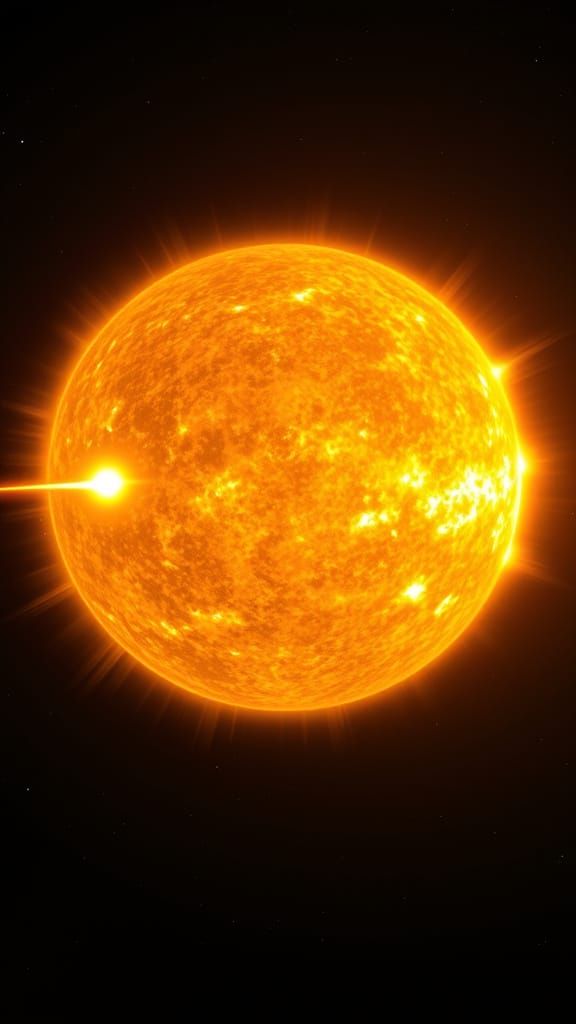 Realistic Sun with Coronal Mass Ejection in Space