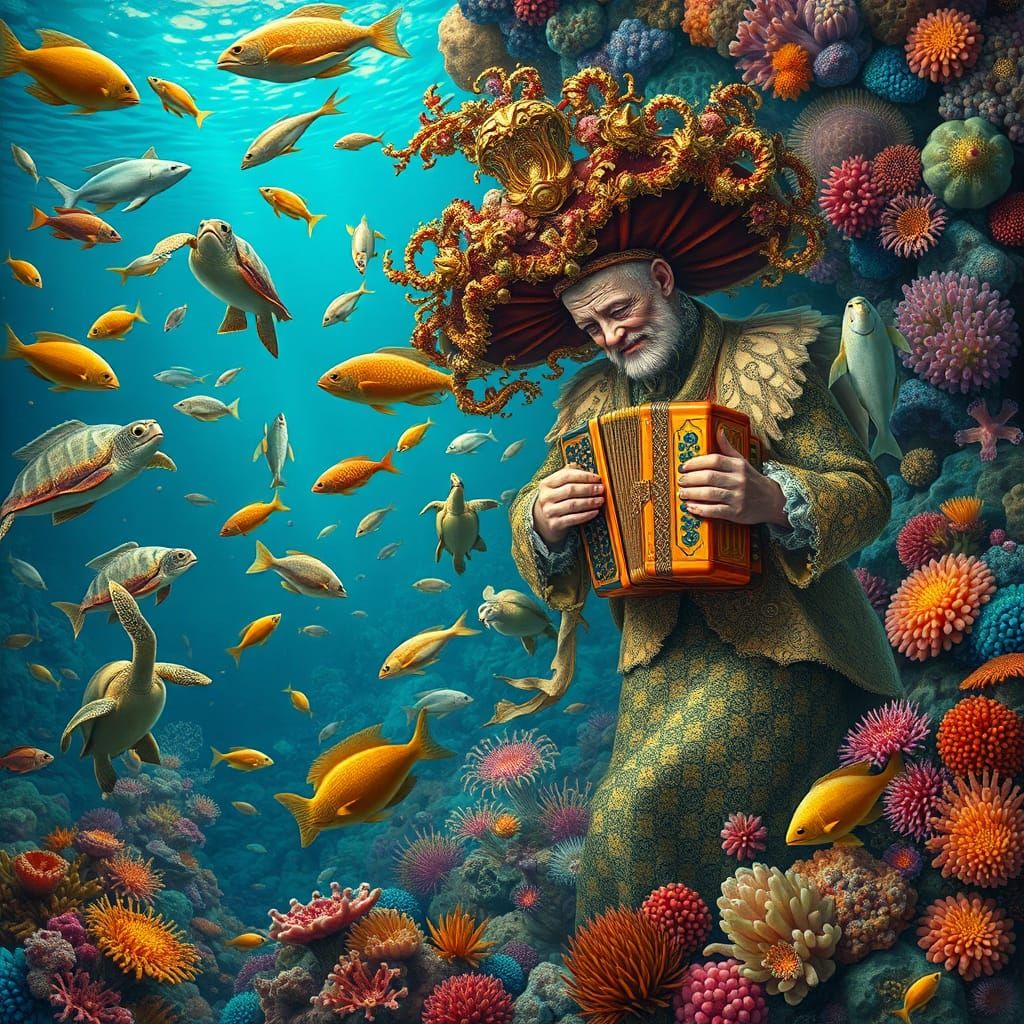 Coral Reef Fantasy in Haeckel's Style