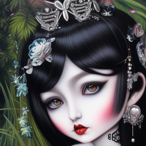 Gothic Doll in Rococo Style