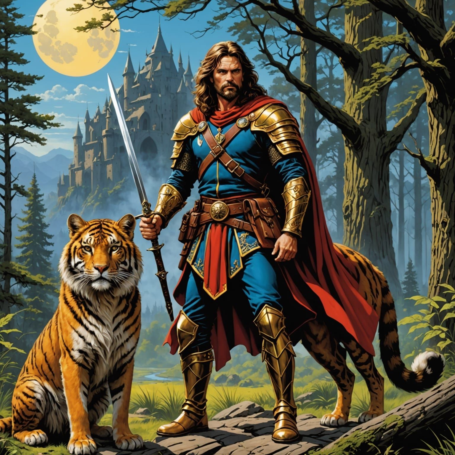 Cats and Tigers in Fantasy Style