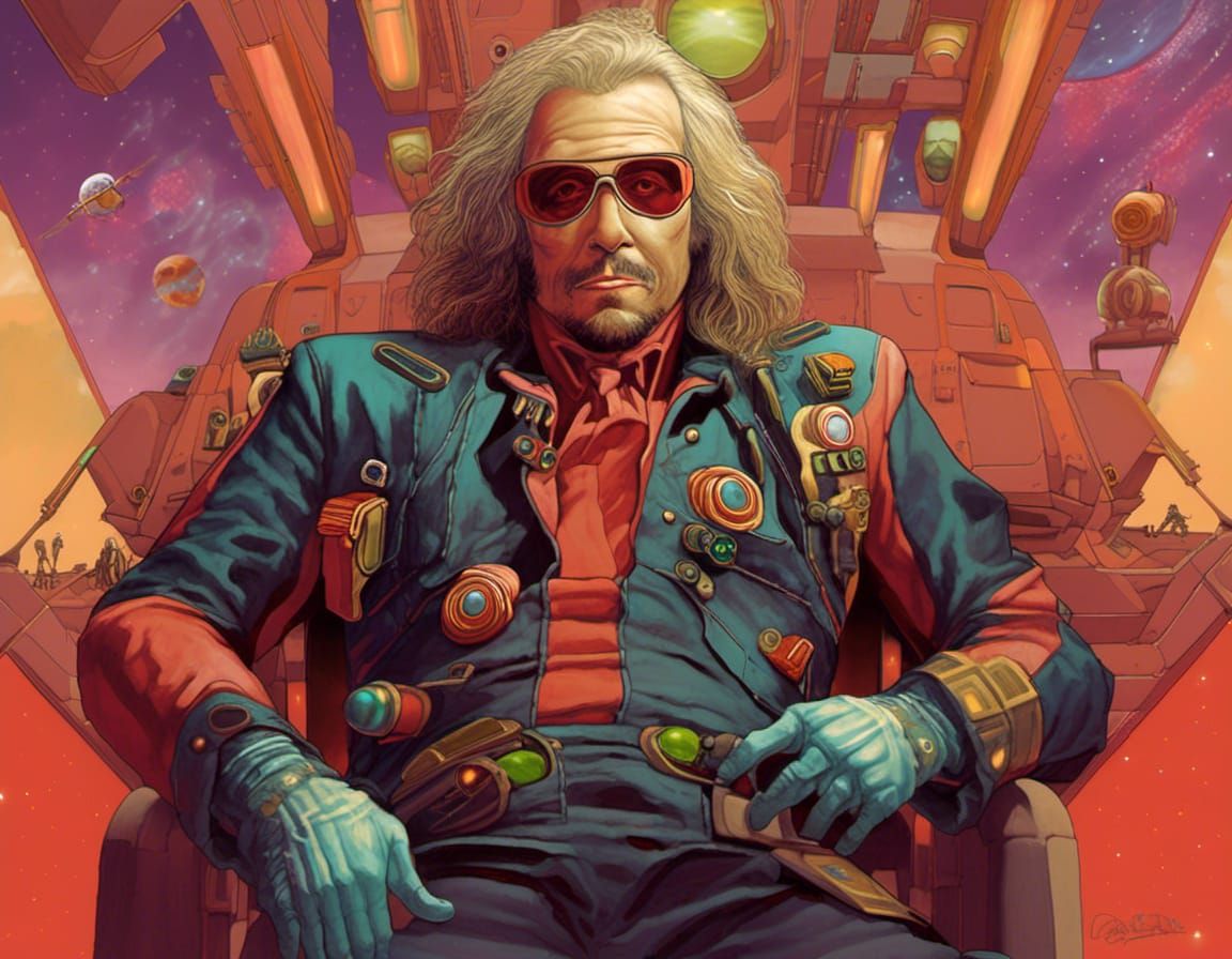 Zaphod Beeblebrox, Pilot of the Infinite Improbability Drive