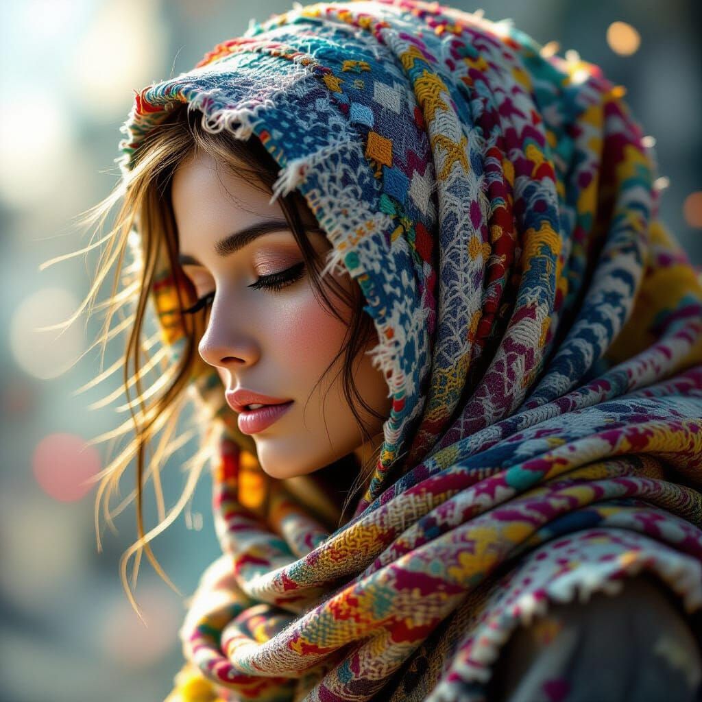 Hyperrealistic Close-Up of Intricate Threads and Fibers