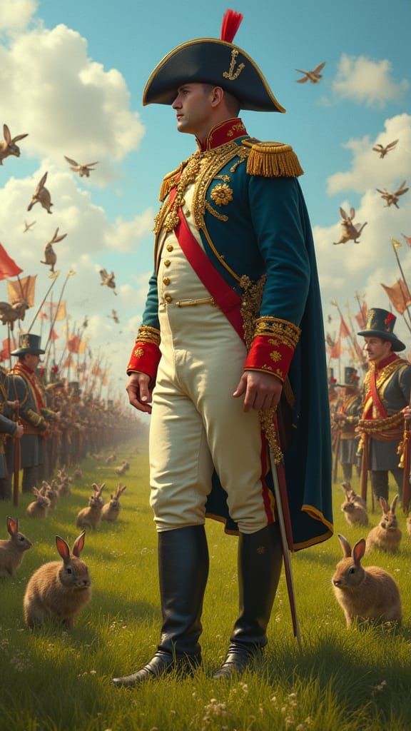 Napoleon Bonaparte in Grand Rabbit Hunt Celebration