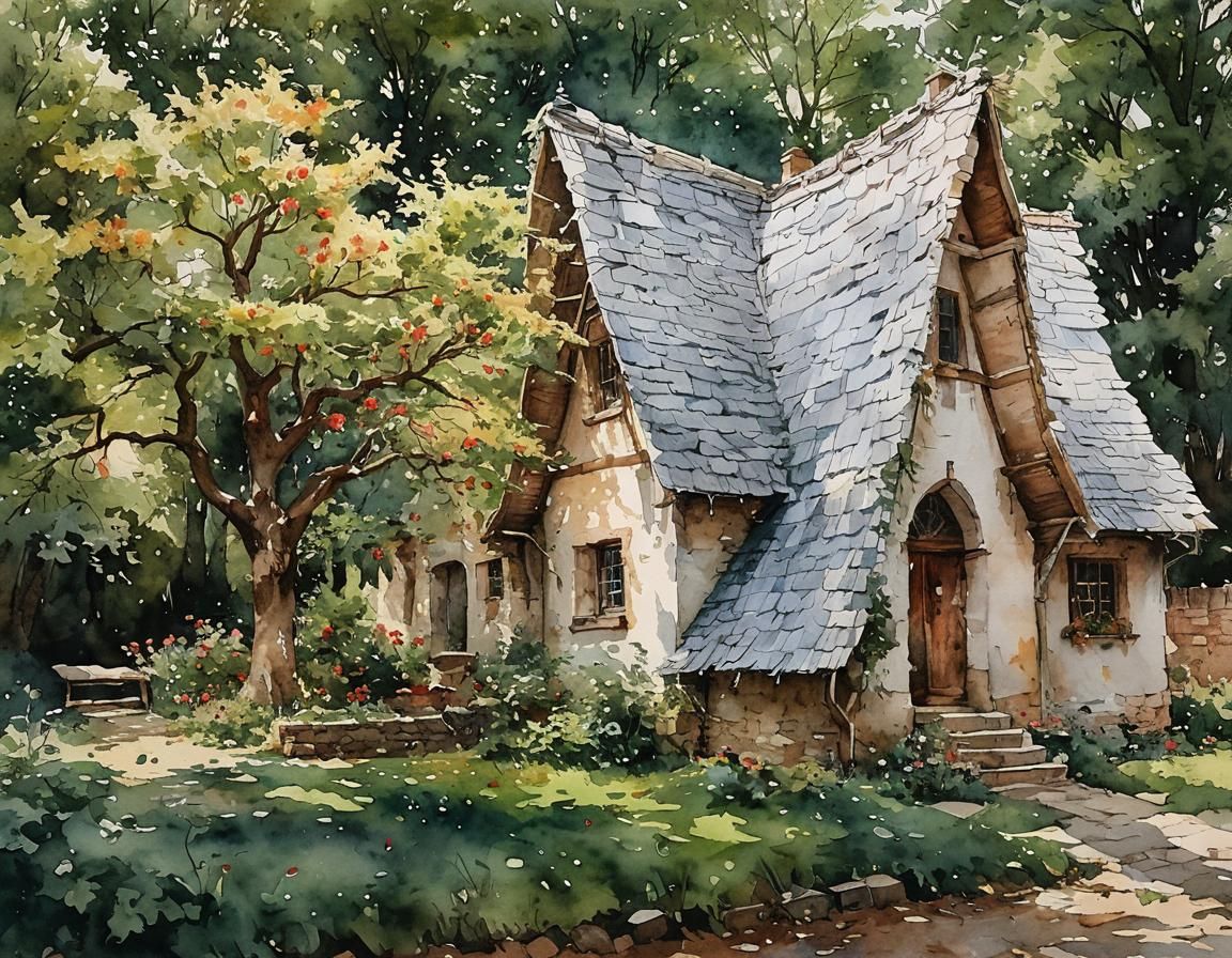 Romanticism Inspired Watercolor Painting