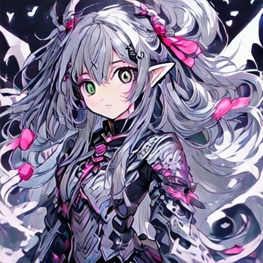 Eerie Vampire Fairy Flying Through Forest