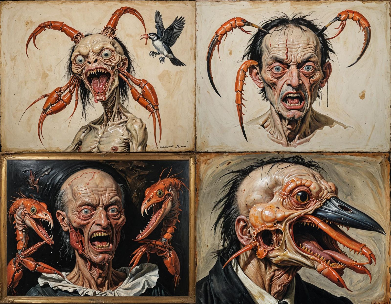 Horrific Prawn Hybrid: Surreal Vivisection Nightmare