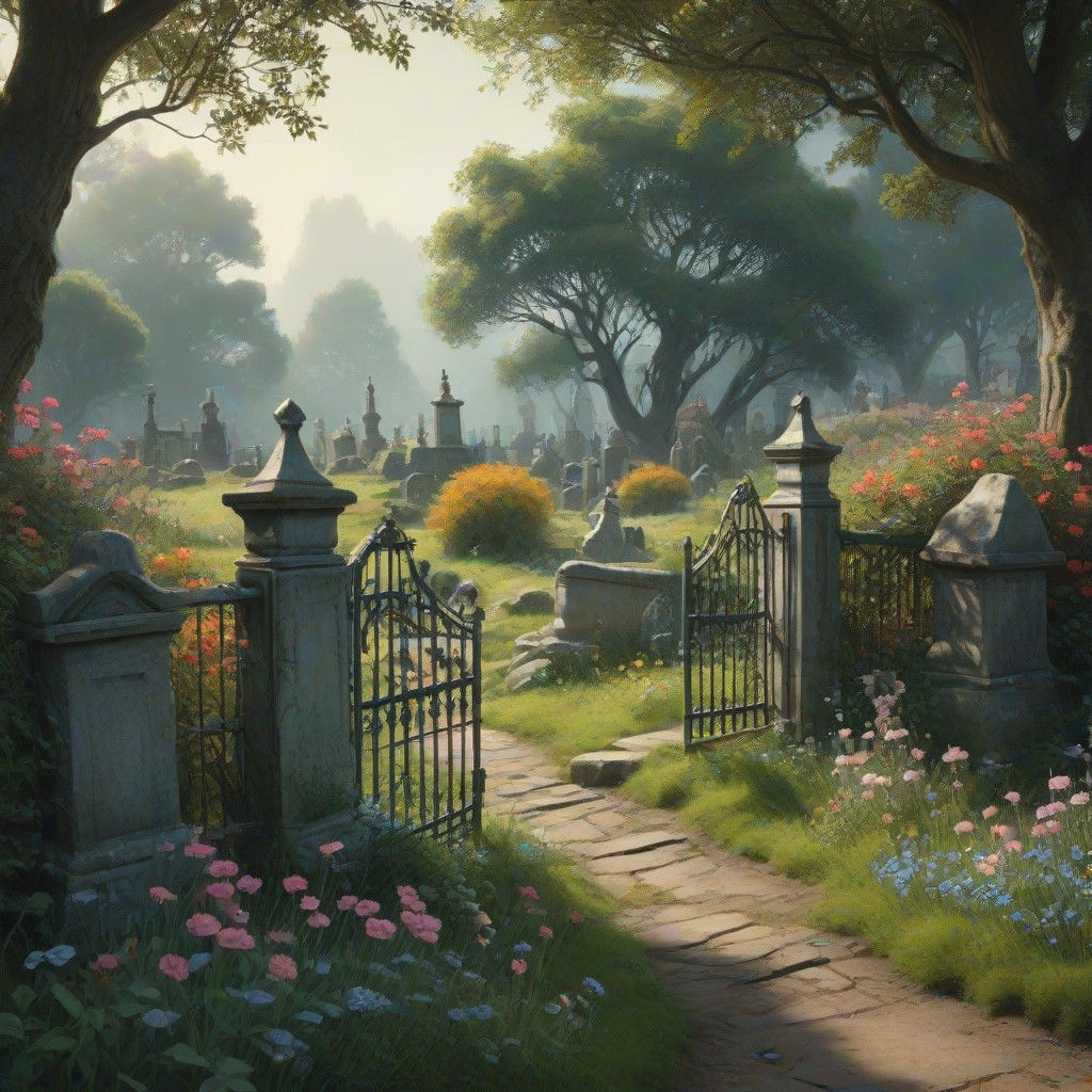 Surreal Whimsy in an Enchanted Forest Landscape