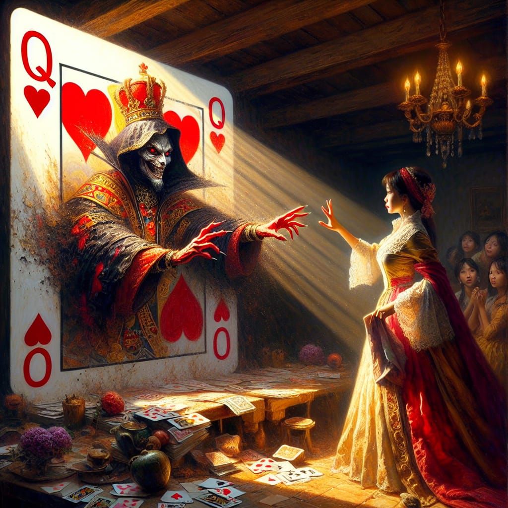 Sinister Queen Breaks Free from Her Gilded Cage