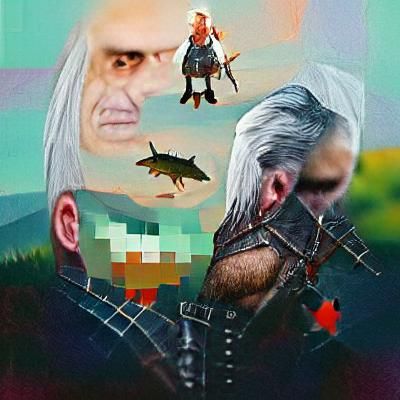 Image Generated from Simple Witcher Prompt