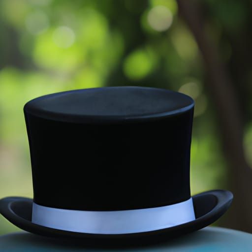 Elegant Black Top Hat: Professional Photography
