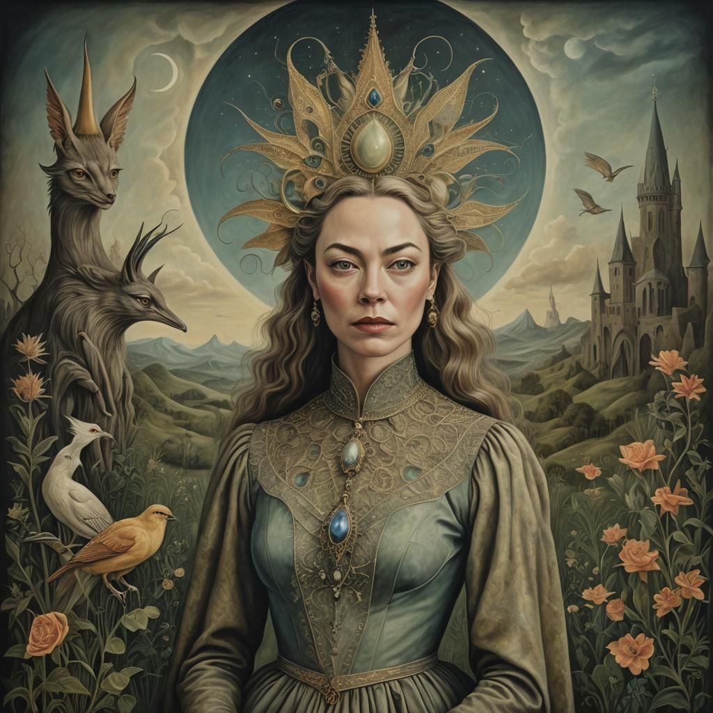 Surreal Portrait in Magical Realism Style