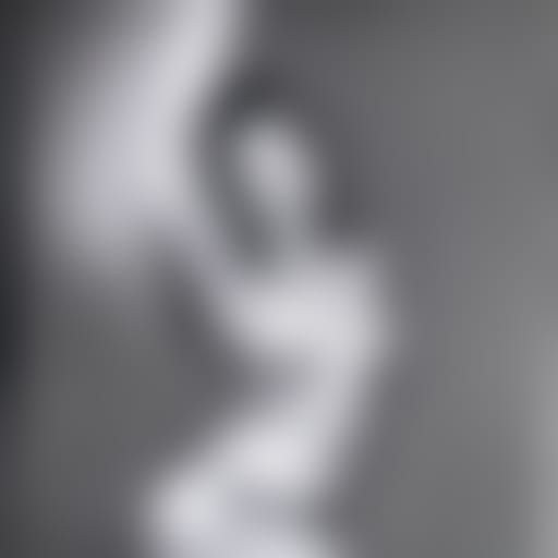 Detailed Charcoal Drawing of Burlesque Performer