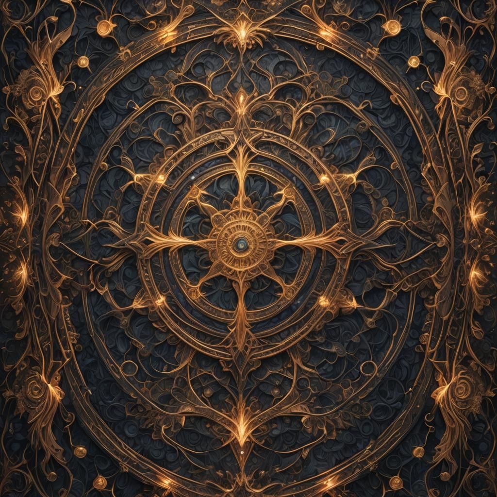 Intricate Tapestry of Light and Dark