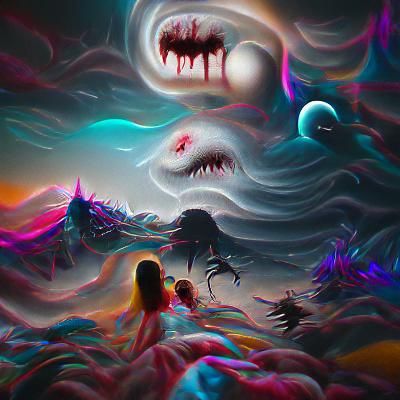 Surreal Nightmare Dreamscape in 8k Resolution
