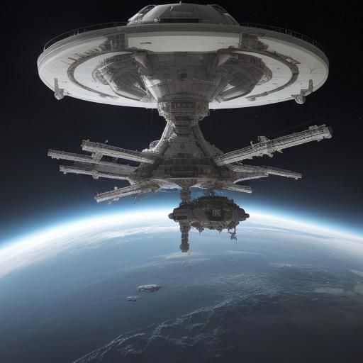 Alien Space Station Concept Art
