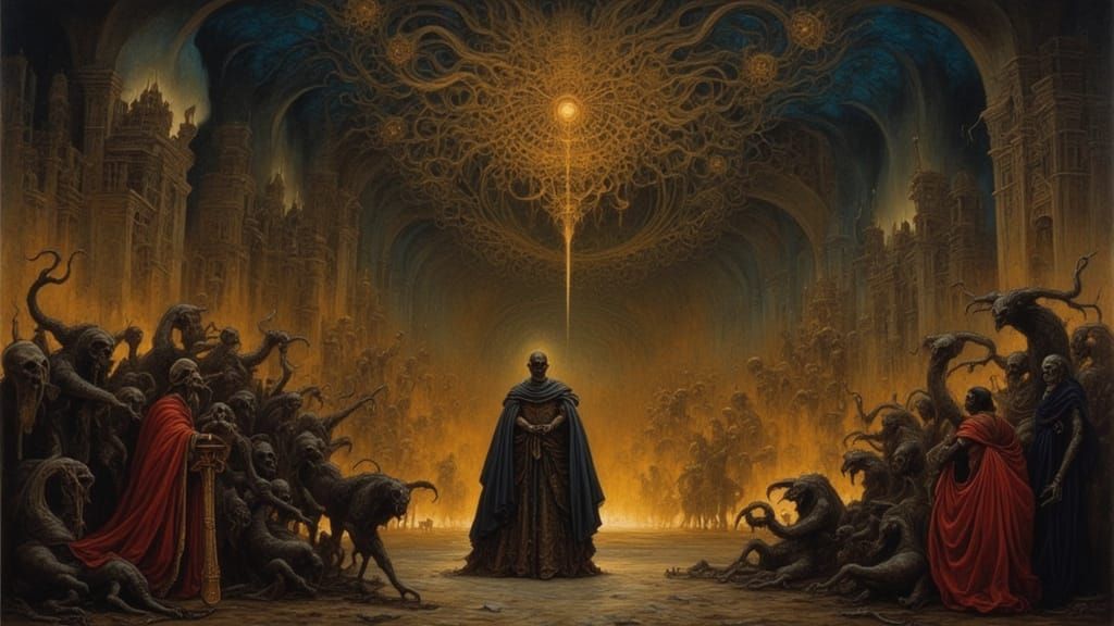 Belshazzar's Feast: Handwriting on the Wall Oil Painting