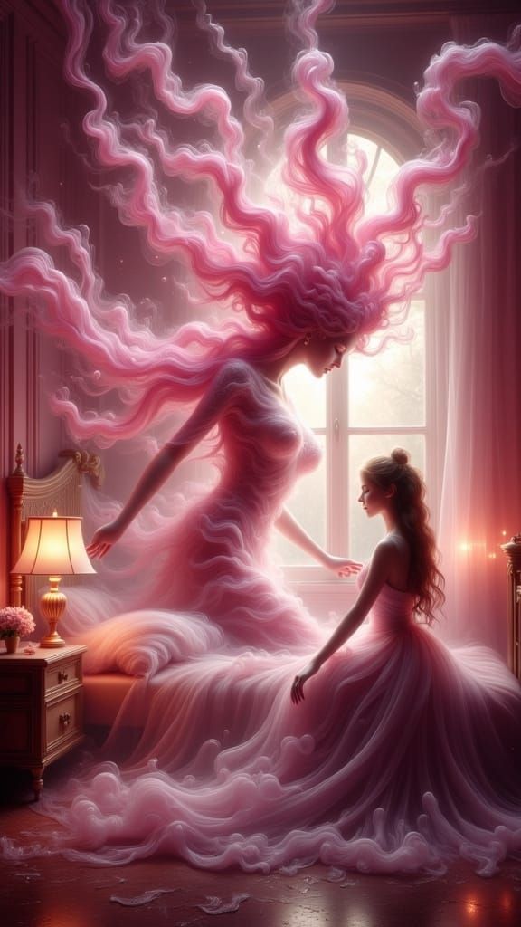 Tornado Elemental Appears in Pink Bedroom