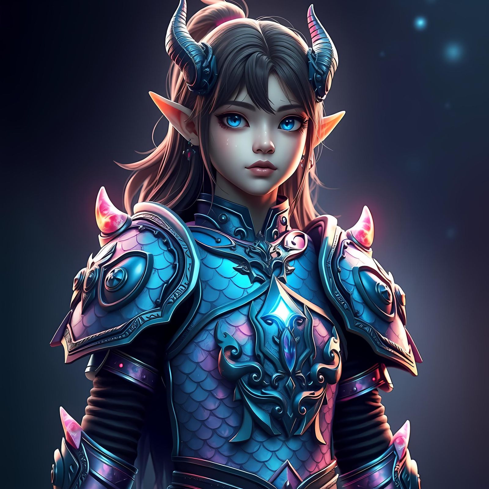 Half elf knight trainee